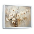 thumbnail image 2 of Designart "Blooming Beige Orchid" Orchids Floater Framed Canvas Wall Art, 2 of 5