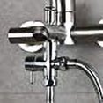 thumbnail image 3 of Hongchun Valve 3 Voies en Laiton Massif, Composants de Douche à Main, Raccord Universel, Chrome, 3 of 5