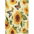 thumbnail image 2 of Coolnut Sunflowers Butterfly Rectangle Tablecloth Waterproof Table Clothative Stain Resistant & Wrinkle Resistant Washable Table Cover for Dining Table/Party/Camping 60x60 Inch Decor Gift, 2 of 7