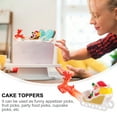 thumbnail image 3 of Sensethe 5pcs Christmas 3D Santa Sleigh Cupcake Toppers for Xmas Party, 3 of 7