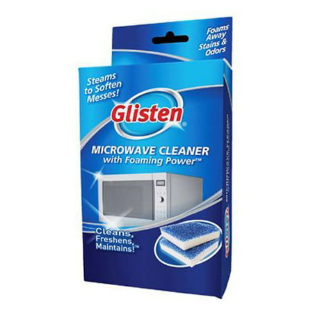 Glisten Microwave Cleaner with Foaming Power, 2 Use, Steams to soften build-up and foams away stains and odor from microwave interior By Summit (Best Steam Cleaner For Ovens)