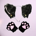 thumbnail image 4 of Headband Paws Hair Band Headwear with Bow Tie 2PCS, 4 of 7