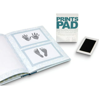 Kadimendium Baby Ink Pad, Meaningful Baby Footprint Ink Pad Safe with Paper  for Babies(Blue Ink)