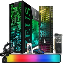 Restored TechMagnet Gaming Desktop PC,Intel i5 4th Gen,Zeus Pro 4,GT 1030,16GB RAM ARGB,256GB SSD 1TB HDD,RGB Front Panel,RGB Kit,Windows 11 Pro