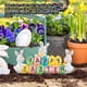thumbnail image 2 of Moyic Modelo de conejos en miniatura de Pascua, figuras artesanales de primavera, puerta de para fiesta, adorno para el hogar, Kits de decoración para fiestas, 2 of 6
