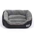 thumbnail image 4 of Camas para perros medianas, cama rectangular lavable para perros, cómodo sofá transpirable para mascotas, cama ortopédica con calefacción para perros medianos Rojo Verde, 4 of 4