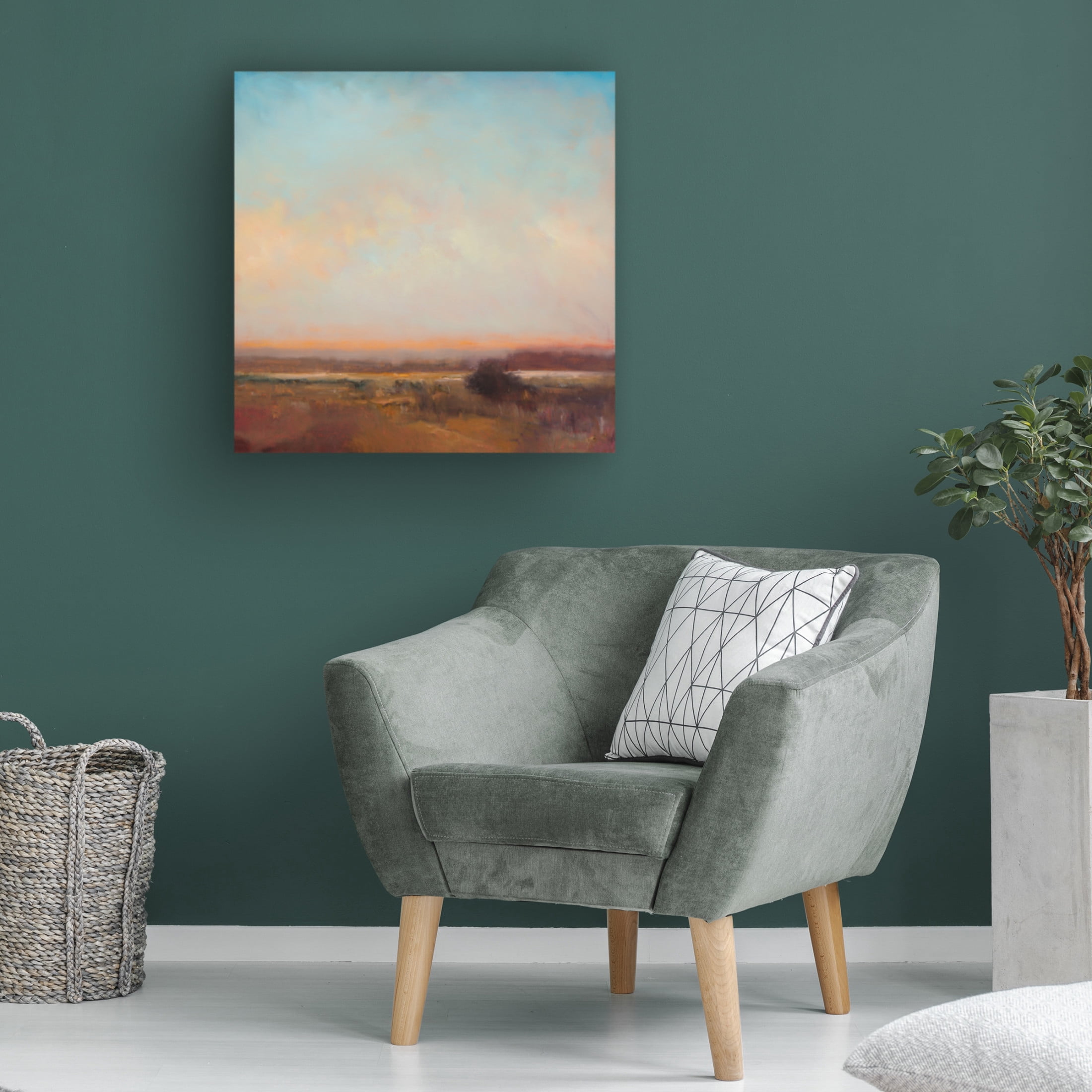 Canvas Wall Art - William McCarthy 'Evening Song' Wall Art for Living Room, Bedroom, or Office Décor by Trademark Fine Art - 24 x 24 Inches