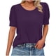 thumbnail image 2 of Ounisa Womens 2025 Summer Sweater Top Short Sleeve Blouses Dressy Casual Shirts Business Tops Cute Vacation Tunic, 2 of 7