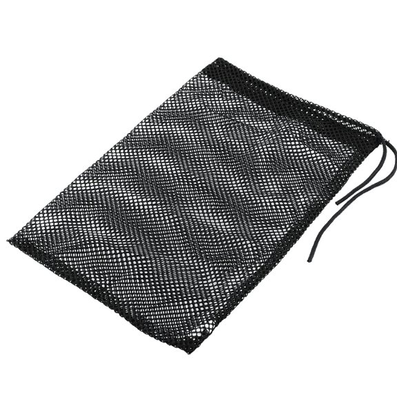 Worgeous 3-Piece Large Mesh Bag Set for Tennis , Net Cloth with Drawstring Closure, 21.5x29cm Pouch