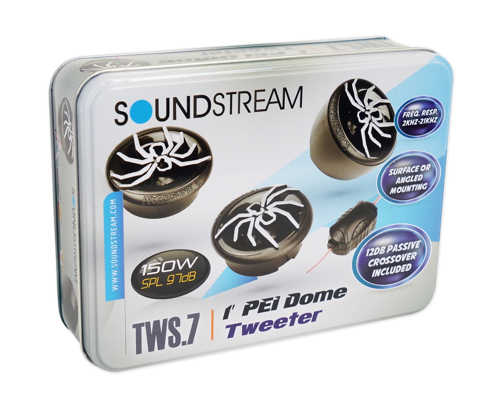 SOUNDSTREAM TWS.4 1" 200W COMPONENT CAR STEREO MICRO DOME TWEETERS SET 