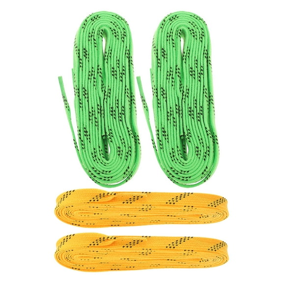 OATIPHO 4Pcs Waxed Ice Hockey Skate Laces Heavy Duty Durable Freeze Resistant for Multiple Sports