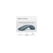 Microsoft - Surface Arc Bluetooth BlueTrack Ambidextrous Mouse - Wireless - Ocean Blue