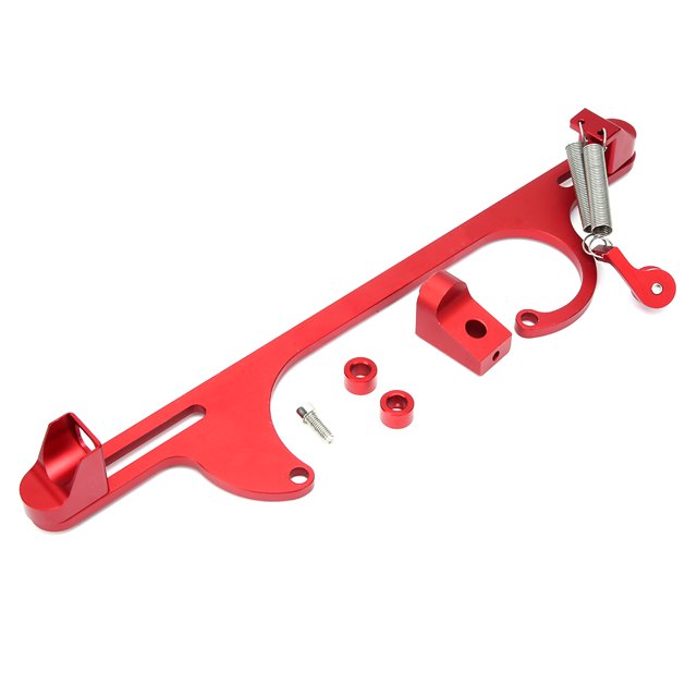Bracket Carburetor,4150 4160 Red Color Aluminum Throttle Cable Bracket Throttle Cable Bracket Built for Professionals