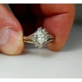 thumbnail image 3 of Silver & Stone Jewels Marquise Cut Cubic Zirconia 14K White Gold Plated Cocktail Bridal Engagement Ring Set, 3 of 4