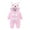 17-Pink, variant on Atogsazn Newborn Baby Boys Girls Winter Snowsuits Fleece Plush Zip Up Long Sleeve Hooded Jumpsuits Outerwear 01-Khaki 6-9 Months