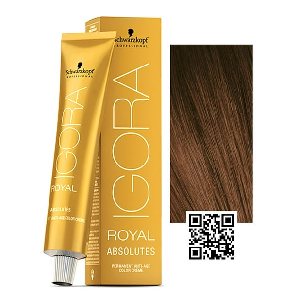 tarwe trechter Uitgestorven Schwarzkopf Igora Royal Absolutes Anti Age Permanent Hair Color, 5-60 Light  Auburn Natural Brown - Walmart.com
