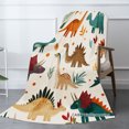 thumbnail image 2 of Joocar Dinosaur Pattern Flannel Blanket For Winter Gift Home Sofa Bed Decoration 40x50 inch, 2 of 5