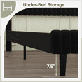 thumbnail image 4 of 4 EVER WINNER King Size Bed Frame, King Size Upholstered Platform Bed Frame with Vertical Channel Tufted Headboard, Black King Bed Frame, Black, 4 of 8