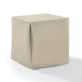 thumbnail image 2 of Outdoor End Table Cover - Waterproof Vinyl Patio Furniture Protector - Washable, Tan - 21" x 21", 2 of 6