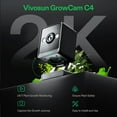 thumbnail image 3 of GrowCam C4, 2K QHD WiFi Smart Camera for Grow Tent & VGrow Smart Grow Box, Supports 2.4GHz WiFi (Not 5GHz/6GHz), Timelapse, Night Vision, SD Card Storage, 2-Way Audio, App Control, 3 of 4
