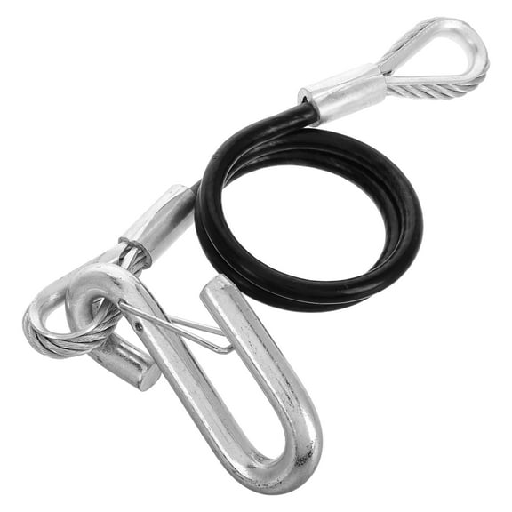KAKOWELY Trailer Safety Chain Self Coiling Cables Multi Steel 1Pcs For Atv Tractor Car
