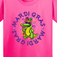 thumbnail image 4 of Inktastic Mardi Gras Party Alligator Youth T-Shirt, 4 of 5