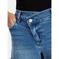 thumbnail image 4 of Madden NYC Women's X Waist Denim Shorts, Sizes XXS-XXL, 4 of 5