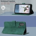 thumbnail image 4 of Compatible for Moto G Power 2022 Case Wallet,[Kickstand][Wrist Strap][Card Holder Slots] TPU Interior Protective PU Leather Folio Flip Cover for Motorola G Power (2022) Case (Green), 4 of 14