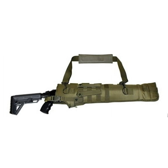 Trinity Shotgun Scabbard Padded Case Green 25 inches adjustable for Henry Axe in .410 Lever Action.