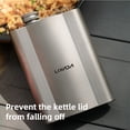 thumbnail image 4 of Lixada Ultra-Lightweight 240ml Titanium Flask - Portable Mini Ti Spirits Container for Outdoor Adventures and Home Use, Ergonomic Design, Corrosion-Resistant, Perfect for Travel and Camping (Lixada,, 4 of 6
