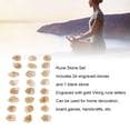 thumbnail image 4 of 25 Pcs Rune Stone Irregular,Crystal Engraved Rune Stone Set for Home Decoration Board Game Handicraft Board Game Handicrafts, 4 of 7