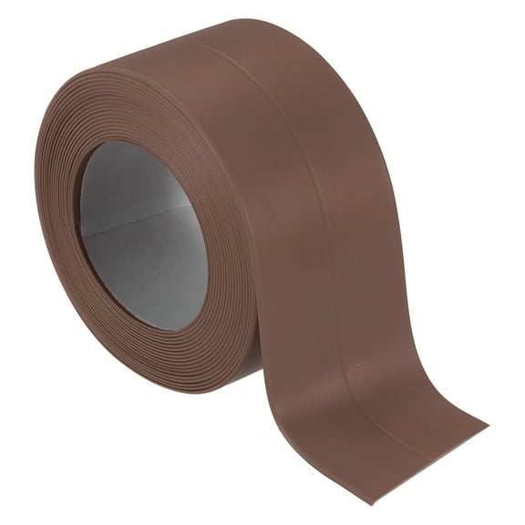 Uxcell Caulk Tape, Self Adhesive Sealing Tapes Waterproof Toilet Tub Caulk Sealant Strip Sealing Trim Brown 1.5" x 10.5 Ft