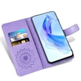 thumbnail image 5 of Asuwish Compatible with Google Pixel 6A 5G 2022 Wallet Phone Case and Tempered Glass Screen Protector Flip Credit Card Holder Stand Mandala Flower Cell Cover for Pixel6A A6 Women Men Purple, 5 of 9