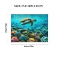 thumbnail image 3 of Orinice Sea Turtle Tropical Fish Coral Reef Fine Art Aesthetic Poster & Print Wall Painting for Classroom Kitchen Office Farmhouse Bathroom Room Decor Pictures Wall Art Painting Print On Canvas, 3 of 6