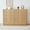 B-Natural(Set of 2), variant on YOCWO Unique Fluted 5 Drawer Dresser Set of 2, Mid Century Tall Storage Dresser Chest of Drawer for Bedroom, Walnut