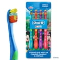 thumbnail image 1 of Cepillo de Dientes Infantil Oral B Kids Para una Limpieza Completa, Cerdas Suaves, Multicolor 4 pzas, 1 of 5