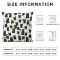 thumbnail image 5 of SHANXI Black and White Leopard Print Throw Pillow Cover  Snow Cheetah Decorative Pillow Cases Monochromatic Modern Abstract Art Home Decor Cushion Cover for Outdoor Sofa Bed 12x12in, 5 of 5