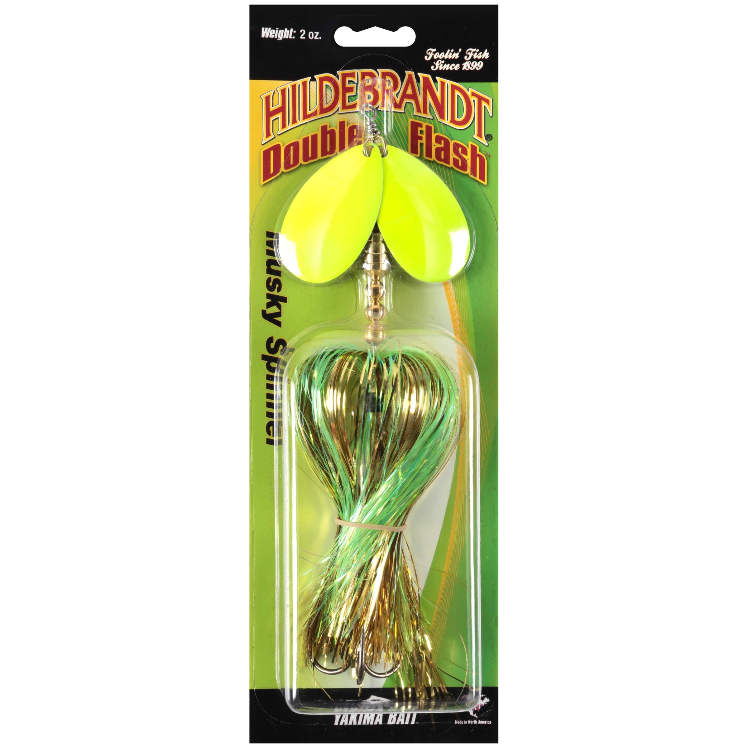 Flashabou Skirt Musky Spinnerbait Hbkm011 26cm-96g Double-Hooked