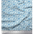 thumbnail image 1 of Soimoi Polyester Crepe Fabric Dot & Paisley Night Wear Print Fabric by The Yard 52 Inch Wide, 1 of 1