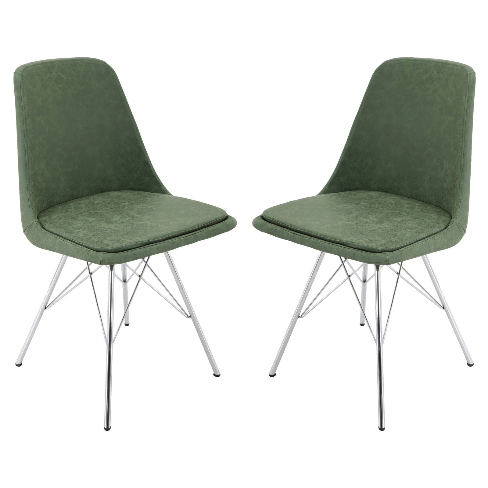 Charles Bentley Pair of Velvet Dining Chairs with Beech Wood Effect Legs Grey 