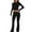 Black, variant on Ashirexll Womens 2 Piece Outfits, Womens Winter Sets, Casual Solid Colorting Round Neck Long Sleeve Top and Pants Set Suit