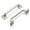 Satin Nickel, variant on Hickory Hardware Forge 96 Millimeter Center to Center Black Iron Cabinet Pull H076701-BI