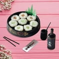 thumbnail image 5 of Miniature Dollhouse Food Toy Japanese Sushi Pretend Play Accessories for Kids + Toddlers Birthday Gifts - Golden , 45x12mm, 5 of 9