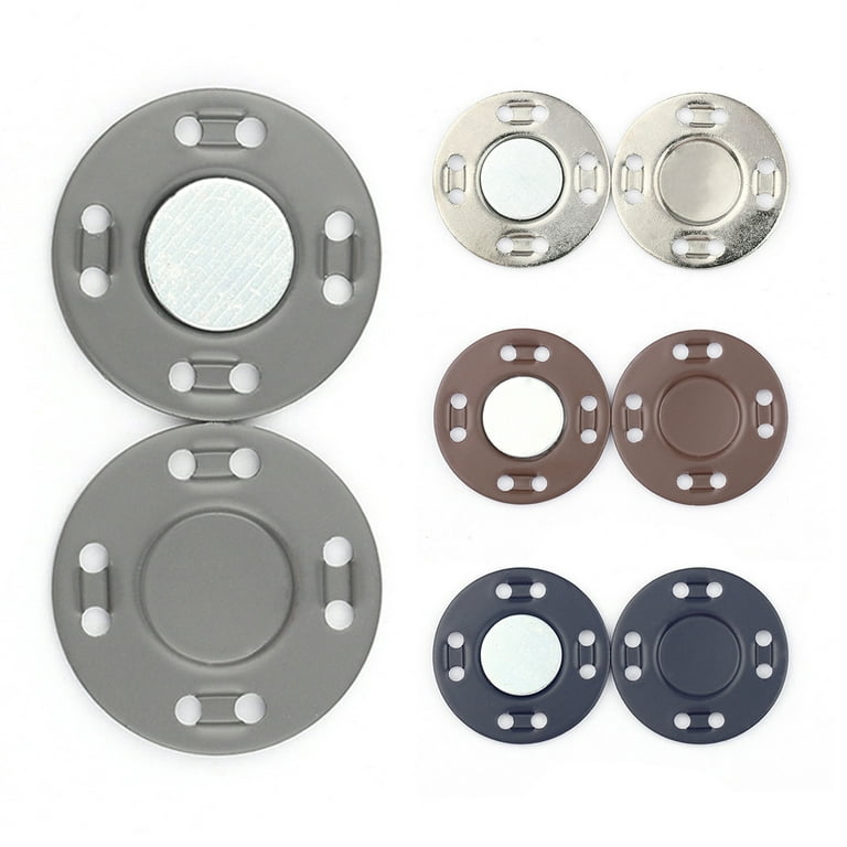 Hesroicy 1 Pair DIY 8-holes Design Magnet Buttons Plastic Clothes Buckle  Magnetic Snaps Clasps Garment Accessories 