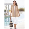 thumbnail image 5 of Woman Within Plus Size Linen Capri (Petite Available), 5 of 6