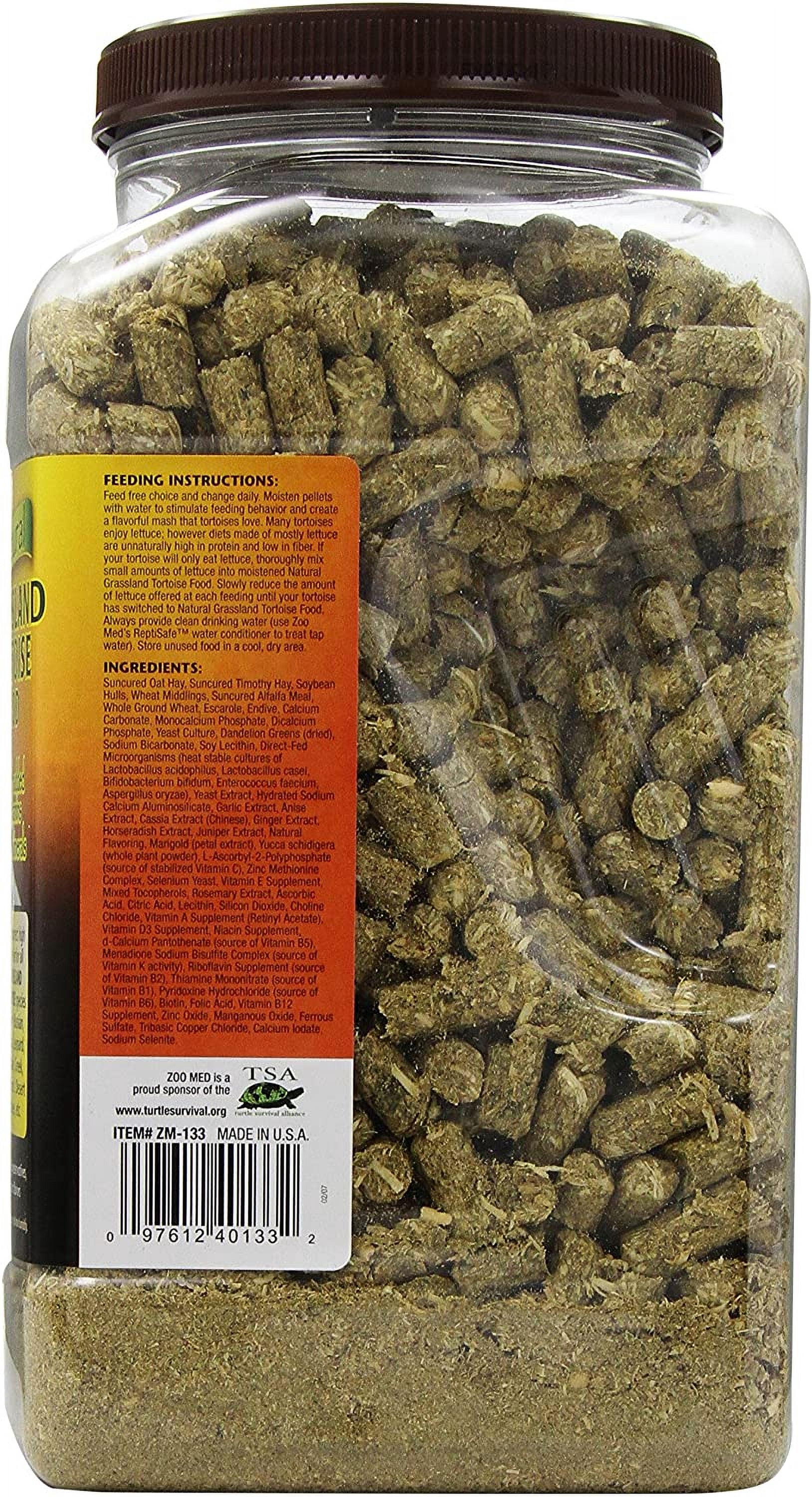 Zoo Med Natural Grassland Tortoise Food [Reptile Tortoise Food, Reptile Supplies] 120 oz (2 x 60 oz)
