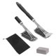 thumbnail image 3 of Greeniant FenKicyen, cepillo de limpieza para barbacoa, limpiador de parrilla, accesorios para barbacoa, herramientas de cocina de acero Estufas de camping, 3 of 6