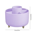 thumbnail image 4 of Sentmoon Cosmetic Organizer Makeup Organizer Desktop Rotating Makeup Brush Organizer Cosmetic Container Desk Dresser Eyeshadow Brushes Lipstick Case Pen Container, 4 of 7