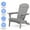 Gray, variant on Folding Solid Wood Chair In Gray - Ideal For Patio, Lawn, Backyard Enjoyment Outdoor Of 2 Garden, Backyard, Deck, Pool Side,