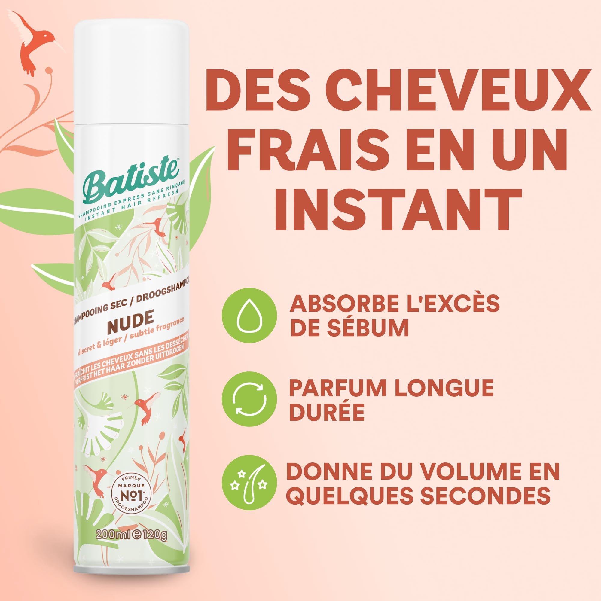 Batiste Shampoo Dry Bare 6.73 Ounce 200ml 2 Pack